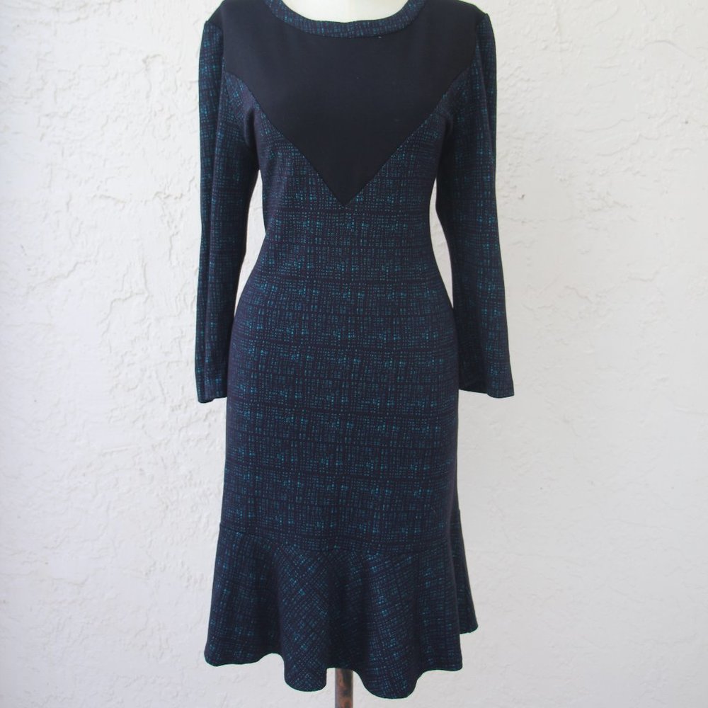 Romeo & Juliet Couture teal and black dress